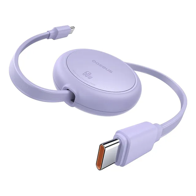 Cable Usb C Retráctil Baseus 60w Carga Rápida 3.3ft