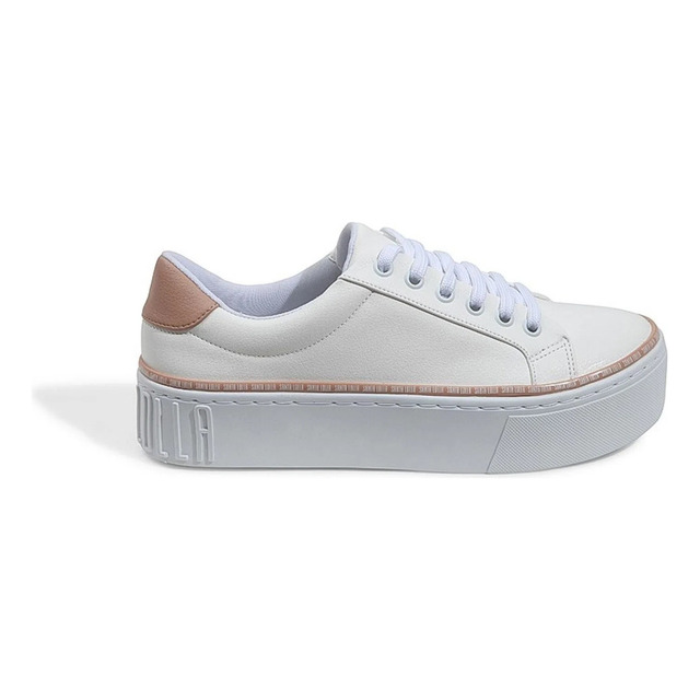 Tenis Santa Lolla Platform Branco Detalhes Laterais Tenis Santa Lolla Platform Branco Detalhes Laterais