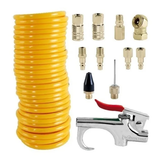 Acoples P/compresor 14pzas Bronce C/manguera Max 150psi Saco