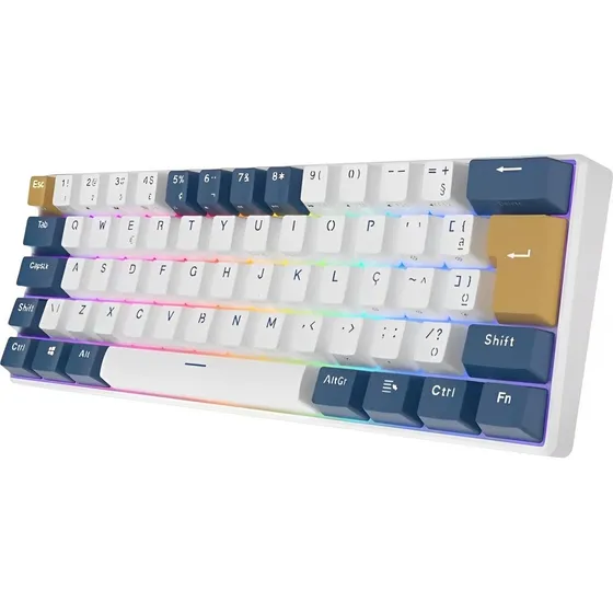 Teclado Mecanico Royal Kludge Rk61 60% Usb-c Switch Vermelho