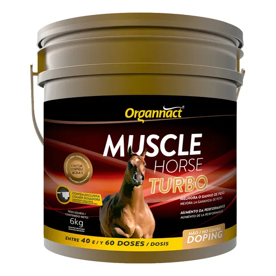 Suplemento Equino Muscle Horse Turbo Organnact 6kg