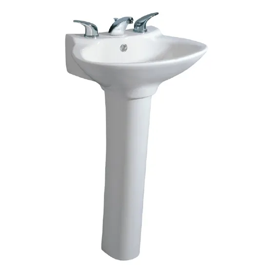 Lavamanos Con Pedestal Corona Avanti Azul Mar