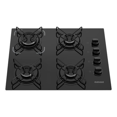 Fogão Cooktop À Gás Itatiaia Essencial 4 Bocas Preto-bivolt Fogão Cooktop À Gás Itatiaia Essencial 4 Bocas Preto-bivolt