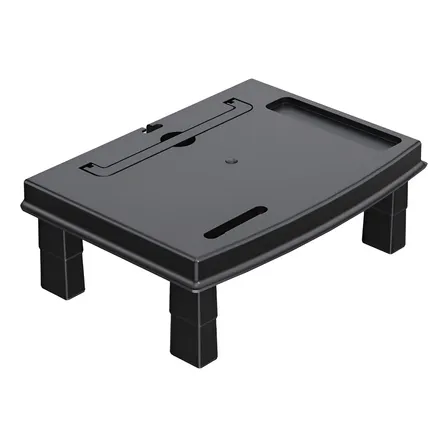 Suporte Monitor Notebook De Mesa Reliza Ergonômico Preto