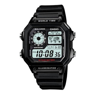 Reloj De Pulsera Casio Digital Ae-1200 De Cuerpo Color Negro Reloj De Pulsera Casio Digital Ae-1200 De Cuerpo Color Negro