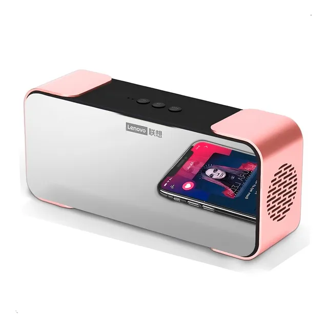 Lenovo Parlante Reloj Despertador Radio Bluetooth 