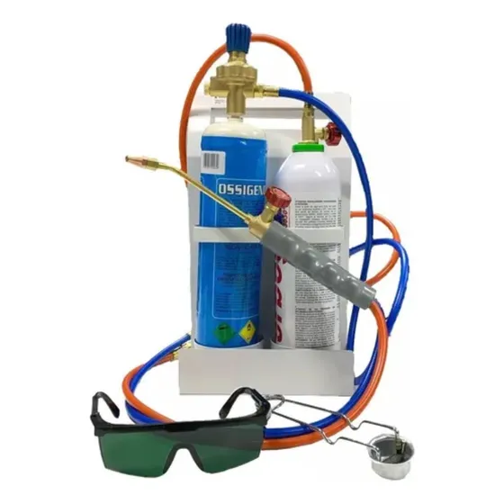 Kit Maçarico Portatil Com Refil Gallant Gltox70p Mini Ppu
