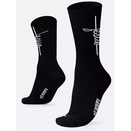 Meia Corrida Ciclismo Compressão Hupi Cano Médio Poliamida