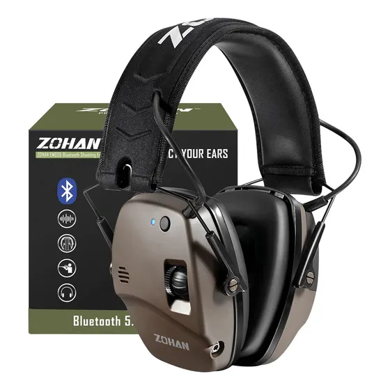 Zohan 035 Orejera De Protección Bluetooth 5.0 Para Tiro, 5t