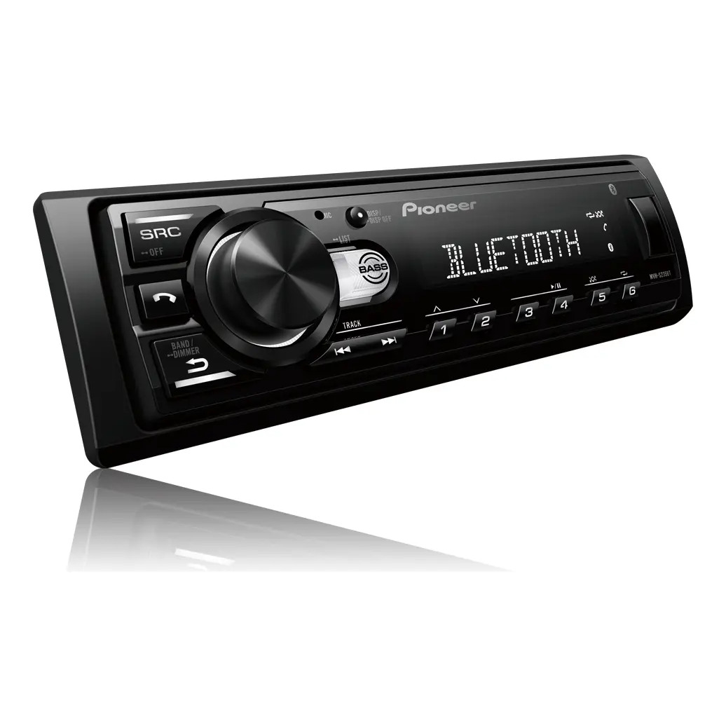 Pioneer MVHS235BT som automotivo usb bluetooth 5.0 rádio fm potência 4x23w rms