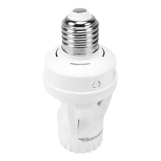 Portalampara Sanelec Sensor Movimiento 360º Color Blanco