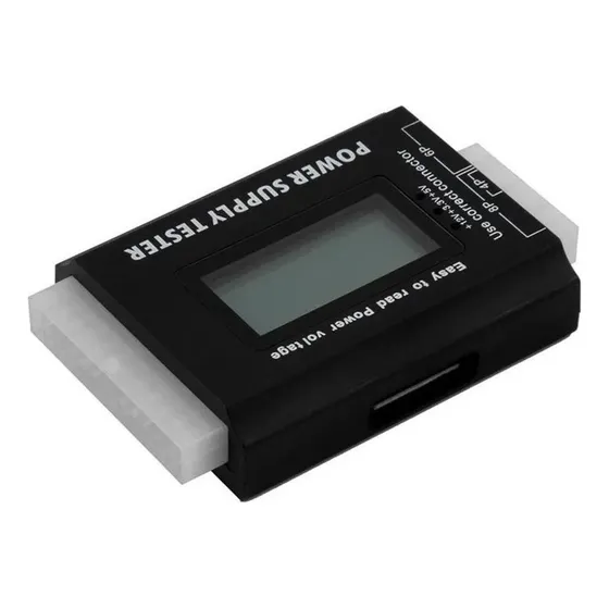 Power Supply Tester - Testador Digital Fonte Atx Pc Cor Preto