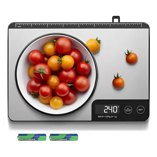 Free Breath 15kg/1g Inoxidable Báscula De Cocina Digital