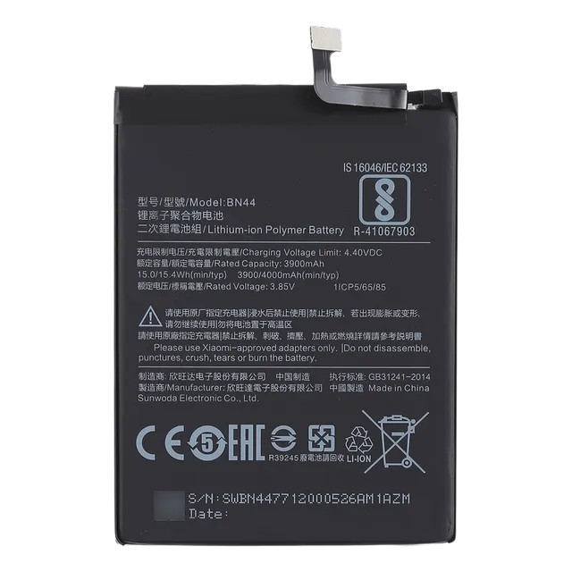 Bateria Para Xiaomi Note 5 Plus Bn44 Con Garantia 12 Meses