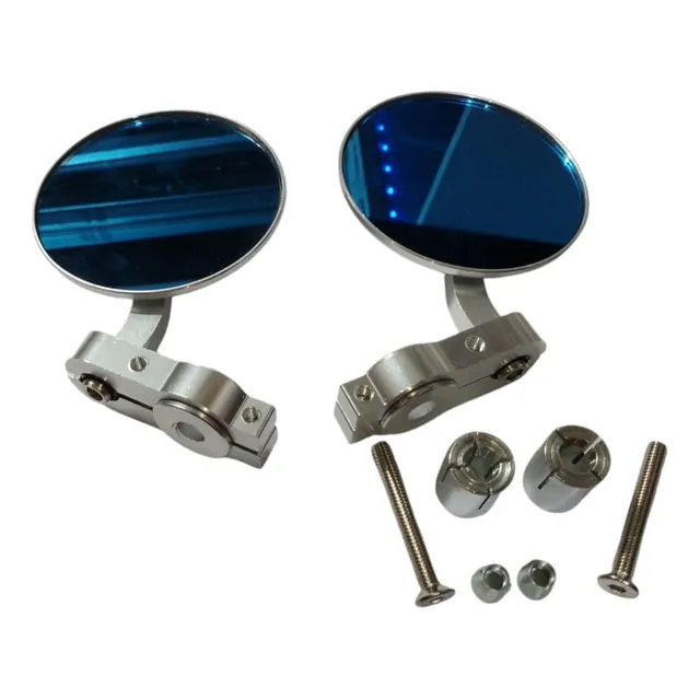 Espejos Cafe Racer Custom Bobber Tornasol Aluminio Pr Motos
