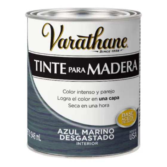 Tinte Para Madera Satinado 946ml Azul Marino Varathane