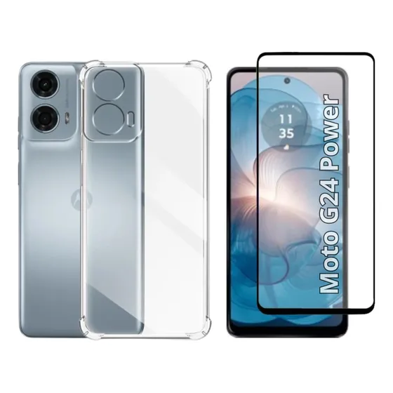 Capa Capinha Case + Película 3d Para Motorola Moto G24 Power