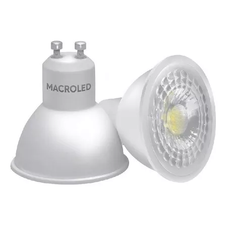 Foco led Macroled CPS-DP-GU10-20 Dicroica color blanco neutro 7W 100V/240V 4500K 485lm