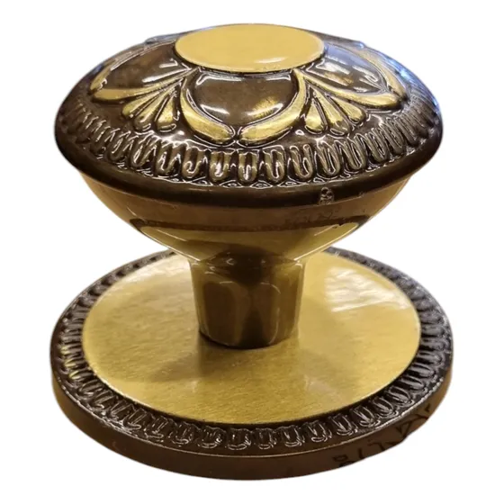 Pomo Fijo De Centro Estilo Currao Bronce Florentino Con Laca