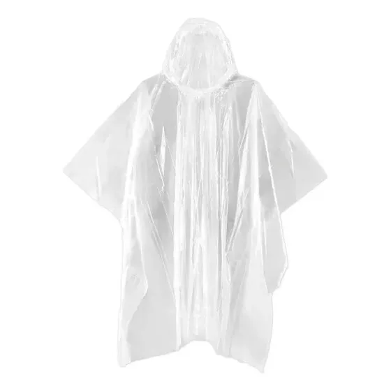 Poncho Transparente Para Lluvia Adulto