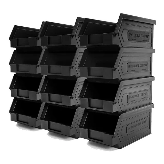 Kit 24 Gavetas Plásticas Apilables Zeus 1plz 16x9,5x7,5cm