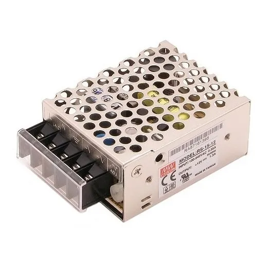 Fuente de alimentación conmutada Rs-15-12 85-264vca de 15,6 W - Mean Well