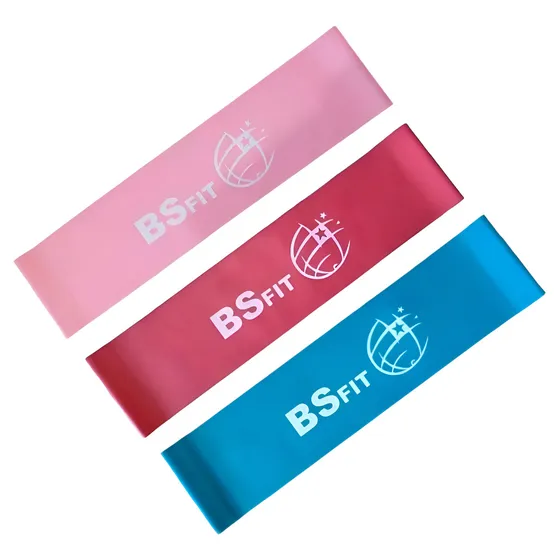 Banda Circular Tiraband Elastica X 3 Tension Fitness Gym Color Kit