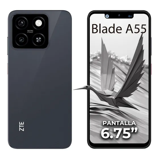 Smartphone Zte Blade A55 128gb + 4gb Ram Desbloqueado