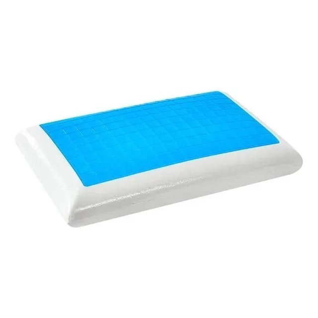 Almohada De Espuma Vizcogrande  Doble Cara Gel Suave +funda 