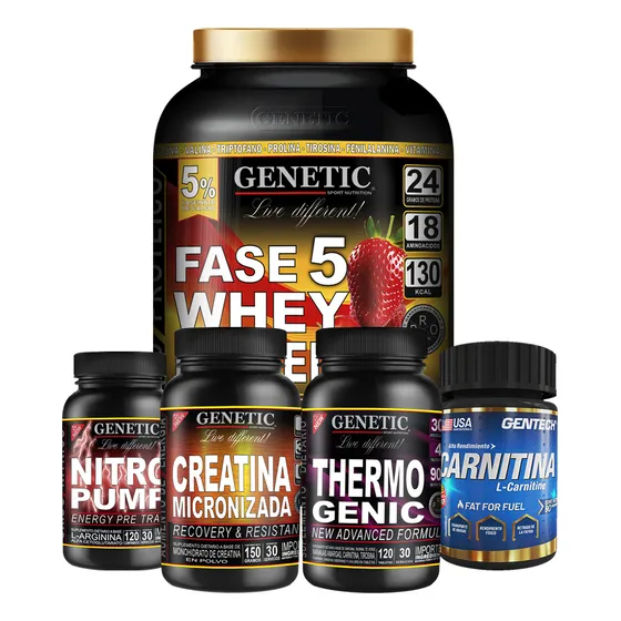 Combo Crecimiento Musculos Marcados Creatina + Proteina Whey