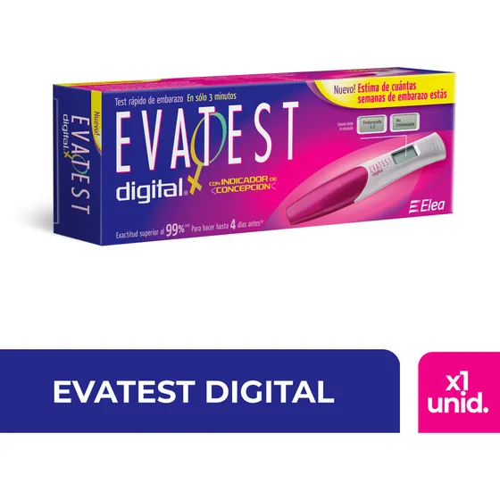 Evatest Test De Embarazo Digital. Estimador Semanas Concepción