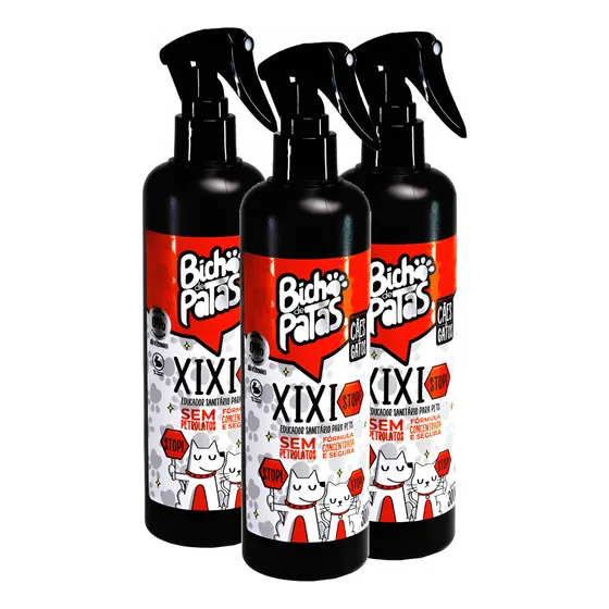 Kit 3 Educador Sanitário Pet Xixi Stop Bicho De Patas®