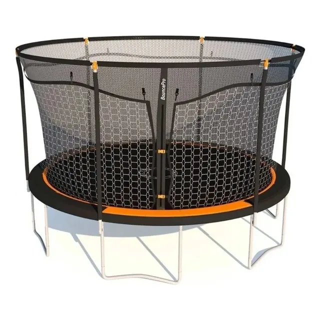 Trampolín Brincolín Bounce Pro De 14 Pies Doble Red Uso7