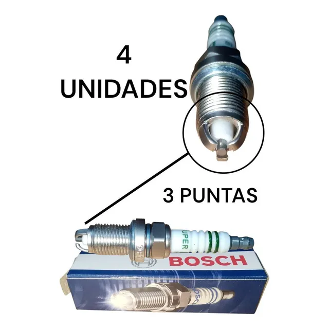 Bujia 3 Puntas Electrodo Aveo Kia Rio Scenic Gol Volkswagen
