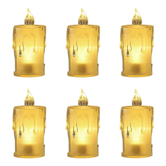 Velas Luz Led Decorativas X6 
