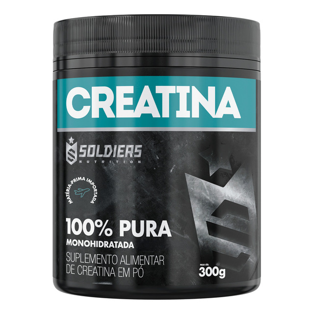 Creatina Monohidratada Pote 300g 100% Pura Soldiers Nutrition Creatina Monohidratada Pote 300g 100% Pura Soldiers Nutrition