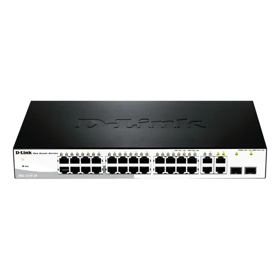 Switch Dlink 28-port 10/100mb Layer L2 4-port Gb/2 Port Sfp
