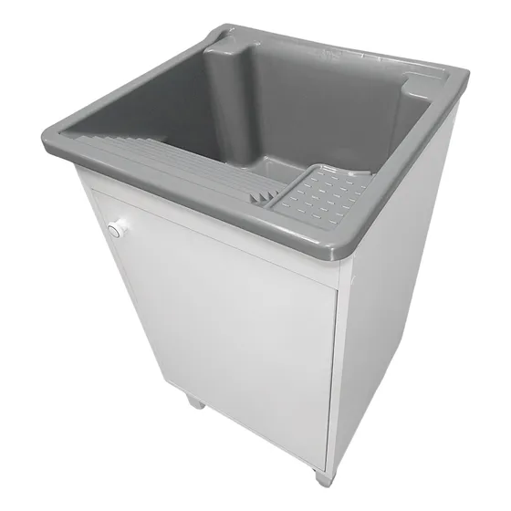 Gabinete Mdf 46cm + Tanque De 22l Plástico + Válvula E Sifão
