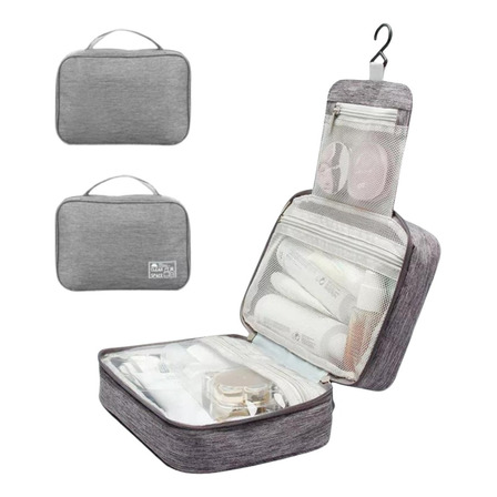 Bolsa Necessaire Dobrável Gancho Feminina Masculina Viagem Bolsa Necessaire Dobrável Gancho Feminina Masculina Viagem