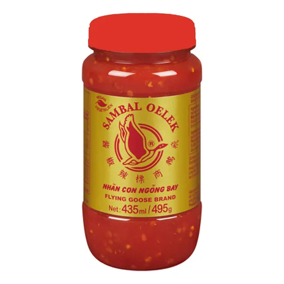 Salsa Sambal Oelek, Flying Goose, 460 Ml