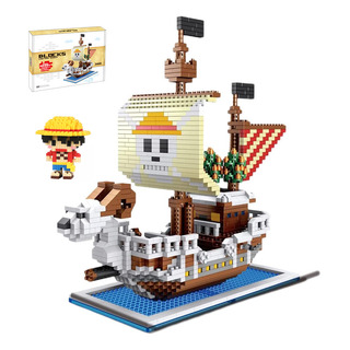 Barco Pirata Rompecabezas 3d One Piece Luffy Armables Blocks Barco Pirata Rompecabezas 3d One Piece Luffy Armables Blocks