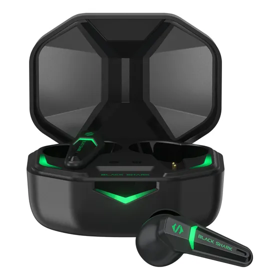 Auriculares Bluetooth Inalámbricos De Tiburón Negro, 79vxb