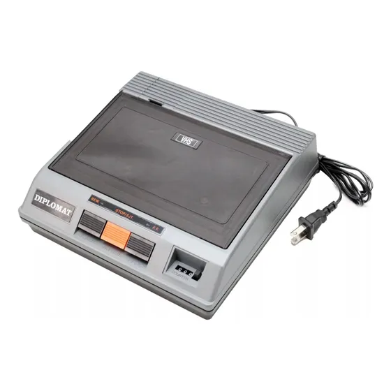 Rebobinador De Fita Vhs Diplomat Rewinder Dp-82 Vhs