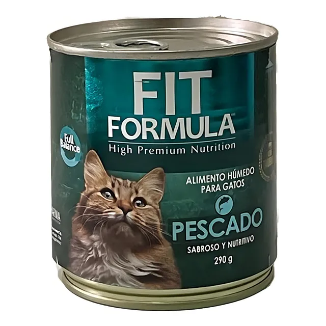 Alimento Humedo Gato Sabor Pescado Fit Formula Premium 290gr