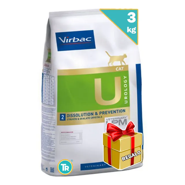 Alimento Virbac Veterinary HPM Urology Dissolution & Prevention para gato adulto sabor mix de 3 kg