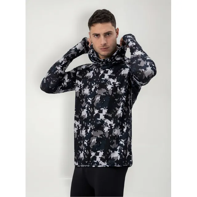 Remera Tecnica Buzo Capucha Cuello Protección Uv Pesca Yakka