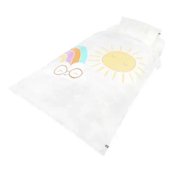 Set De Cuna Playard Sábanas Más Cobertor Y Funda Sunny