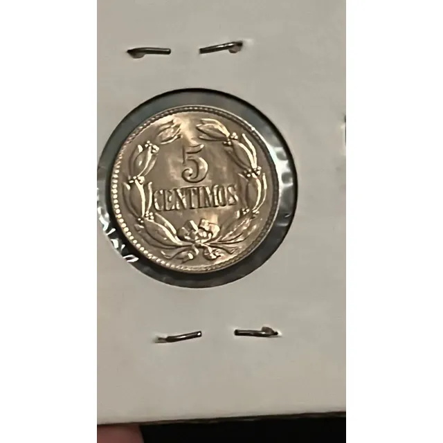 Puya 5 Céntimos Año 1938 Condición Unc