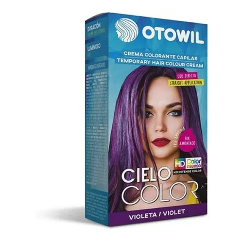 Tintura Otowil Cielo color tono violeta para cabello