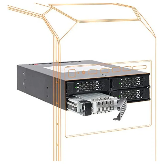 Icy Dock Carcasa De Rack Móvil Para Hdd/ssd